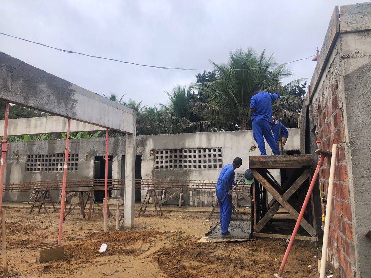 Mais uma Unidade Escolar sendo Construída no Padrão FNDE e desta vez lá no Povoado…