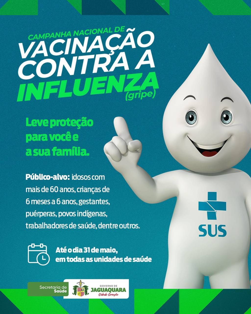 Já está ativa a campanha de vacinação contra a influenza em nossa cidade. Popularmente…