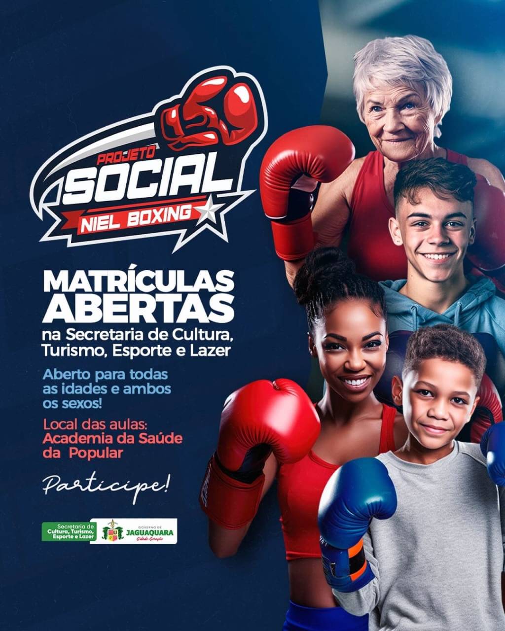 Venha fazer parte do Projeto Social Niel Boxing Teem. Matrículas abertas para todas as idades…