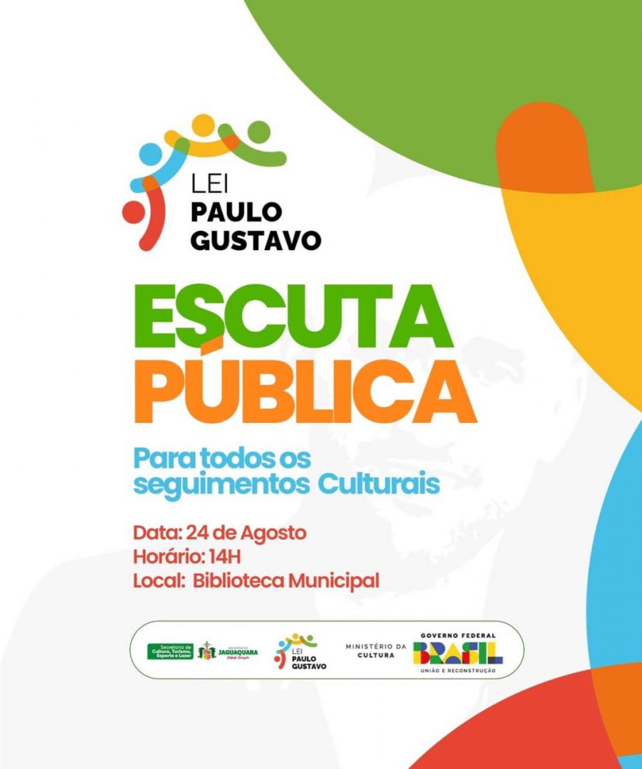 Convidamos todos os fazedores de cultura do município de Jaguaquara, para colaborar com a escuta…